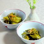 甘長ししとうの生姜蒸し煮