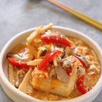 酢っぱ辛い　酸辣湯揚げ出し豆腐