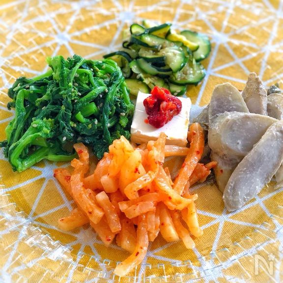 <韓国料理>春の前菜盛り合わせ