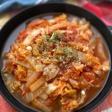【ワンパン♪蓋して5分】白菜とツナのトマト煮