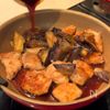 甘辛だれでご飯が進む♪【豚となすの鬼おろし南蛮】の工程3
