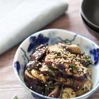 レンチンで簡単！箸が止まらない♡なすのごま塩昆布和え