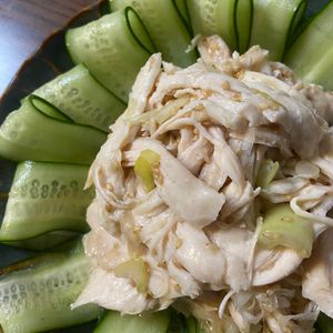 ゆきえの作ってみた!投稿(【ごま油香るやみつき味！】レンチン蒸し鶏のねぎだくナムル)
