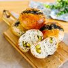 スーパーの材料で♪黒ごまおさつベーグル