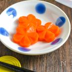 お弁当おかず☆抜き型でお花にんじん☆