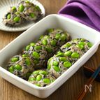 たんぱく質と食物繊維がしっかり摂れる！枝豆ひじきハンバーグ