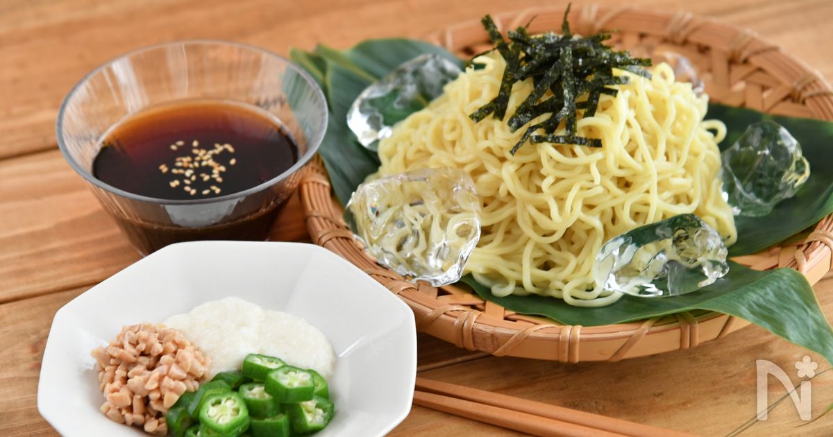 ねばとろつゆのざるラーメン