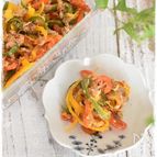 カラーピーマンとビタミンピーマンしりしり風炒め