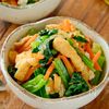 【小松菜とお揚げの煮びたし】レンジで簡単/ジュワっと味染み