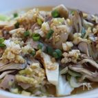 レンジで３分、豚ばら肉と野菜蒸し、ネギゆずポン酢味