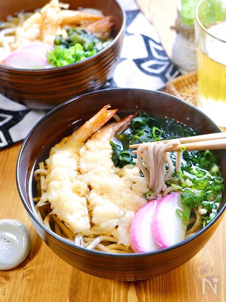 たまには贅沢に♪『えび天そば・うどん』