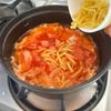 鍋ひとつで簡単！トマトジュースの食べるミネストローネの工程3