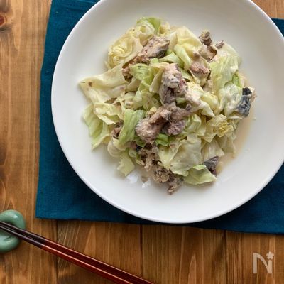 レンジで完結！サバ缶無限キャベツ