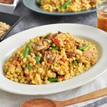 炊飯器で簡単！ブルグルのチキンカレーピラフ