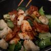 【爆速】むね肉de♡チンゲンサイのキムチーズ丼の工程2