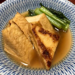 りんごの作ってみた!投稿(【ぷるぷる厚揚げと小松菜の煮浸し】作り置きにも♪)