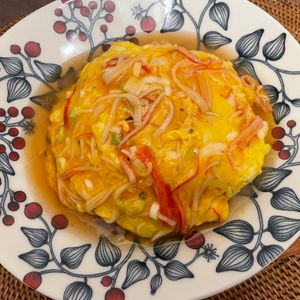 ゆっちゃんの作ってみた!投稿(【カニカマ天津飯】とろ〜り餡たっぷり♬︎おてがる中華♬︎)