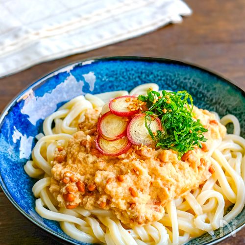 絶品おろし納豆だれで食べる!冷やしうどん