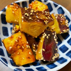 momoの作ってみた!投稿(【簡単おいしすぎる大学芋】超簡単なのに本格的！)