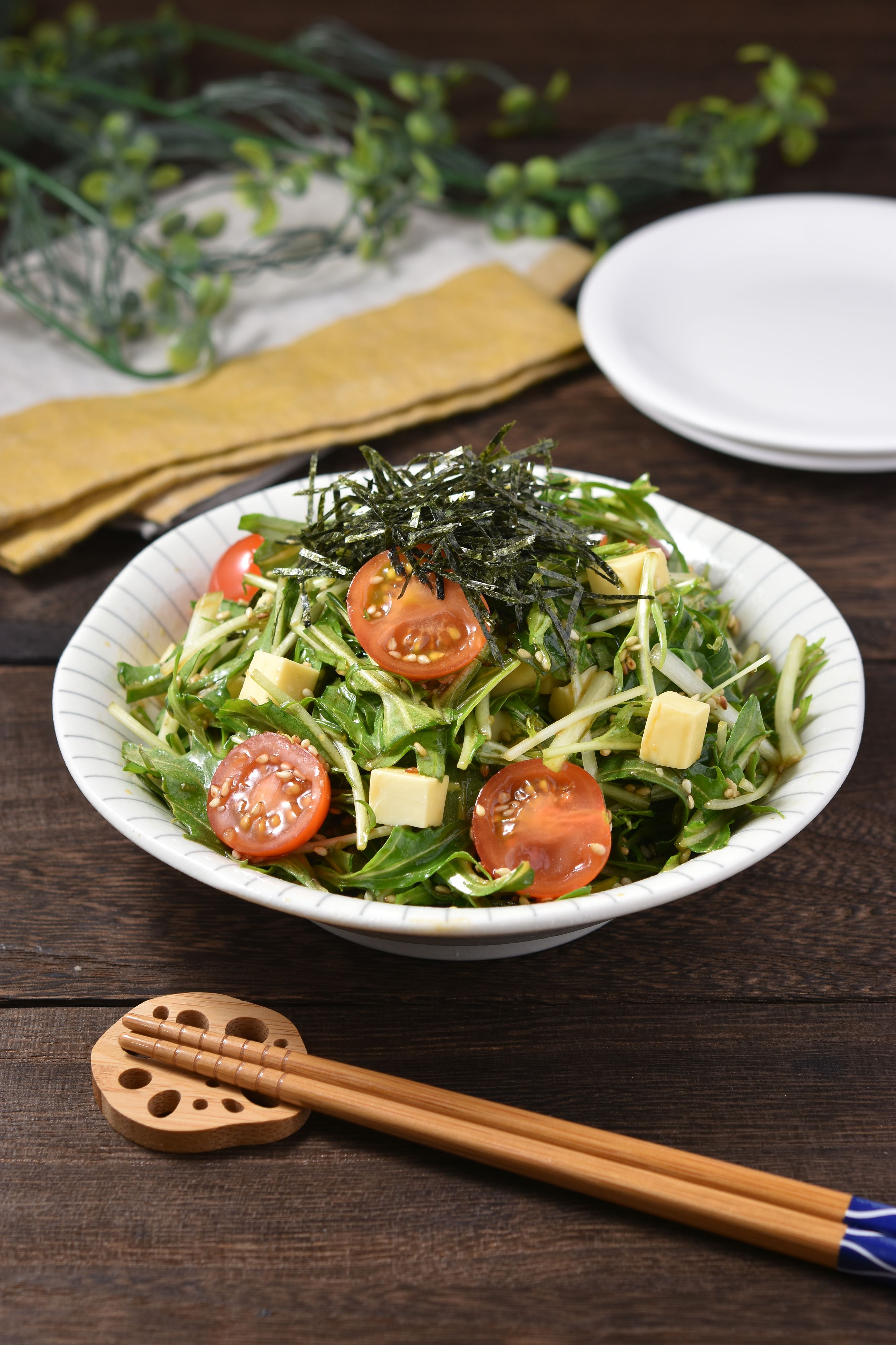 水菜のチョレギサラダ】あっという間になくなっちゃう♪ | レシピ