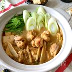 簡単なのにコクと旨味しっかり‼︎【鶏ごぼう鍋】旨辛みそ味