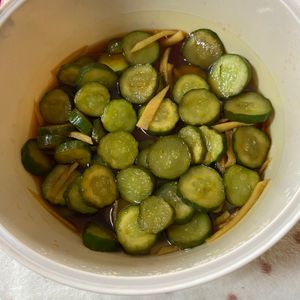 万福の作ってみた!投稿(チンして漬けるだけ！ご飯がすすむ「きゅうりのポリポリ漬け」)