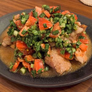 すずの作ってみた!投稿(【香味ダレでやみつき♡】さっぱり!鶏肉のトマトニラだれ)
