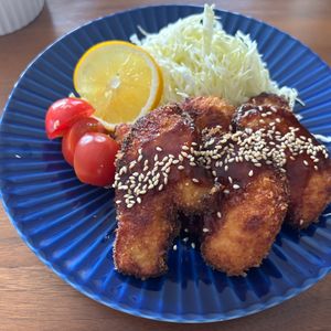 こむぎの作ってみた!投稿(だしソースで♩ささみの和風カレーフライ)
