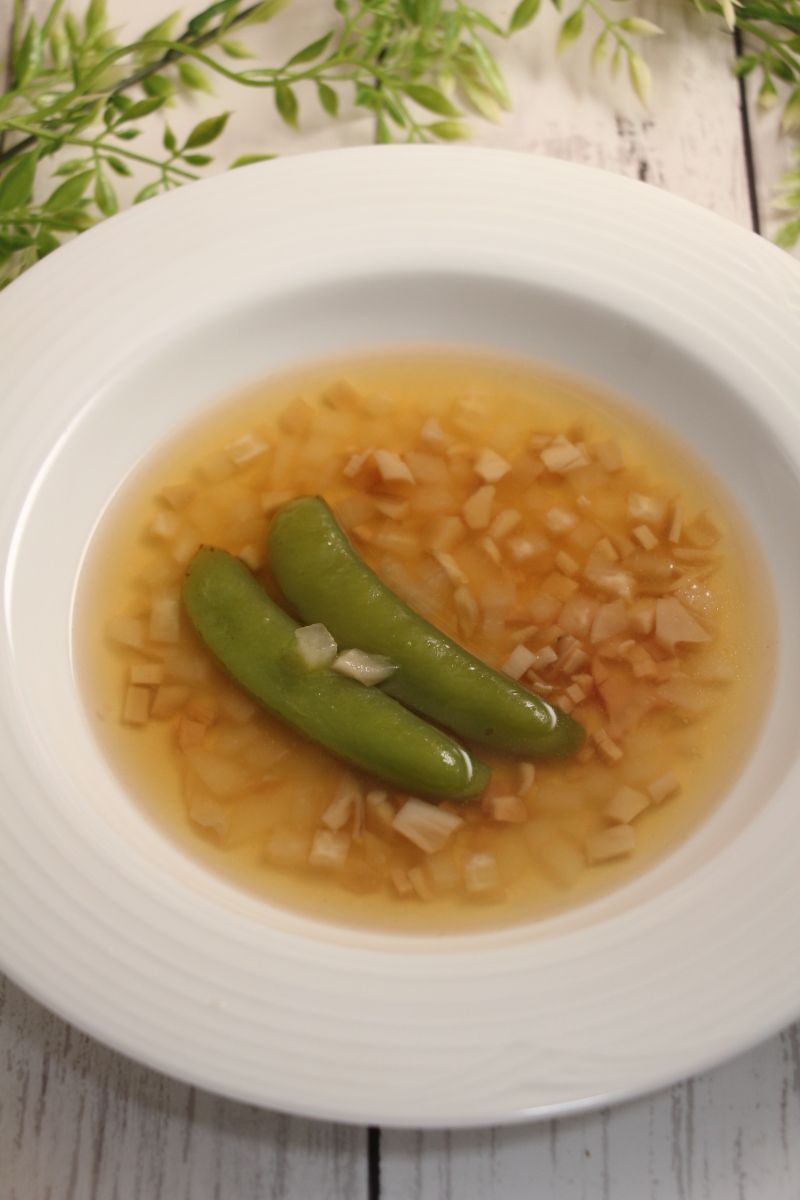 クリスマス！スナップエンドウスープ レシピサイトNadia