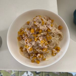 mayuの作ってみた!投稿(焼きとうもろこしマヨそうめん)