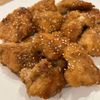 ミーシャʕ•̫͡•ʔの作ってみた!投稿(油は大さじ2♪むね肉で作る♪『揚げない鶏唐の甘酢ごまあえ』)