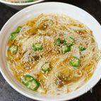 【オクラとろろ昆布そうめん】ネバネバパワーで夏バテ知らず♪
