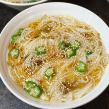 【オクラとろろ昆布そうめん】ネバネバパワーで夏バテ知らず♪
