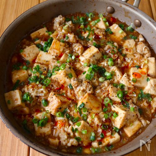 ワンパン10分！【ほったらかし麻婆豆腐】家にある調味料で♩