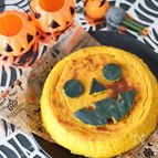 【ハロウィンパンプキンチーズケーキ】混ぜて焼くだけ簡単♪