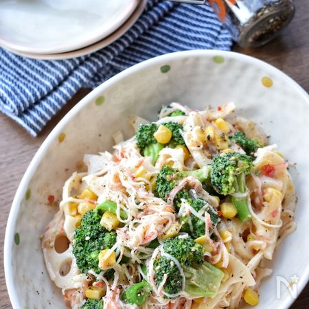 ほらぁ虜になる 蓮根とブロッコリーのスイチリマヨサラダ By 美桜 レシピサイト Nadia ナディア プロの料理家のおいしいレシピ