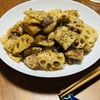はっぴぃの作ってみた!投稿(れんこんと鶏肉と絹厚揚げの生姜照り炒め)