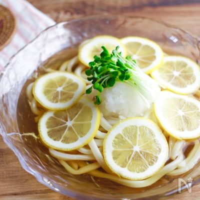 レモンとおろしの冷やしうどん