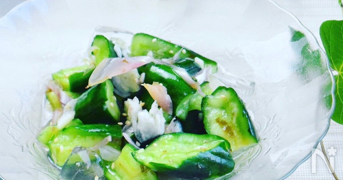 昆布ジャムとレモンできゅうり即席漬け