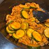 1169387の作ってみた!投稿(旨辛♡食欲そそる【豚こまとズッキーニのコチュマヨ炒め】)