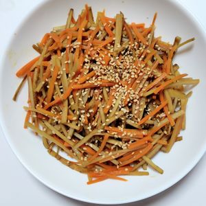 ふうかの作ってみた!投稿(ほめられ和食＊我が家のきんぴらごぼう)