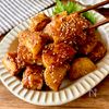 あと一品に！【厚揚げと長芋の甘辛揚げ】少ない油で簡単♪