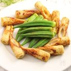 オクラと竹輪のカレーソテー