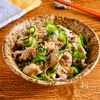 さっぱり食べやすい♪【香味野菜と豚肉の味噌ポン酢和え】