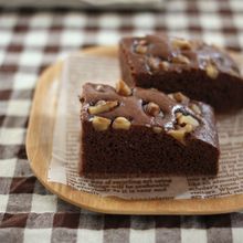ラム酒風味♪米粉のココア蒸しケーキ