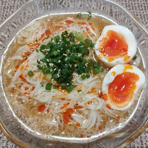 よっこの作ってみた!投稿(【食べたら沼る♡】担々風ピリ辛冷やしそうめん☆我が家の定番)