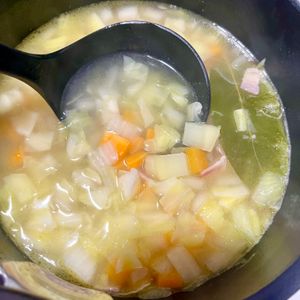 こたんの作ってみた!投稿(【白いほっこりミネストローネ】トマトなしで作るやさしい味わい)