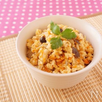 栄養◎コスパ◎時短◎炒り豆腐丼