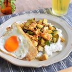 時短安ウマ!鶏むねとなすとズッキーニのキーマカレー＊