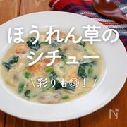 「ほうれん草のシチュー」20選｜彩りも◎！